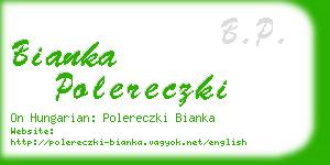 bianka polereczki business card